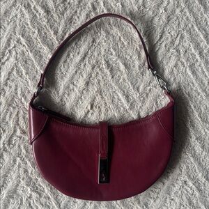 Ralph Lauren Polo ID Calfskin Mini Shoulder Bag Pomegranate 2